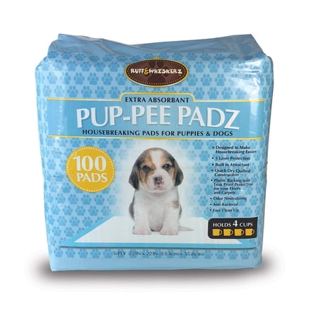 Ruff & Whiskerz Dog Pup Pee Pads, 100 Count