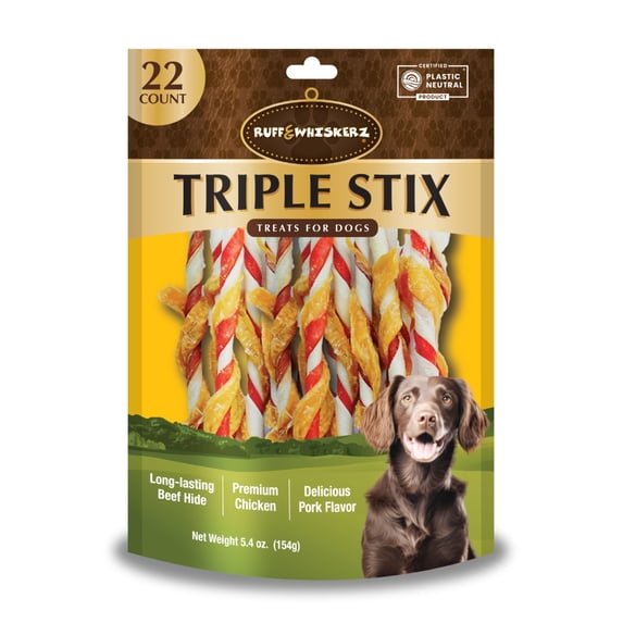 Ruff Whiskerz Triple Stix- 22 CT