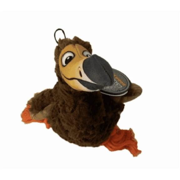 SteelDog Ruffian Dodo Bird Plush Dog Toy, Squeaker Dog Toy, Crinkle, Rope Legs for Interactive Play