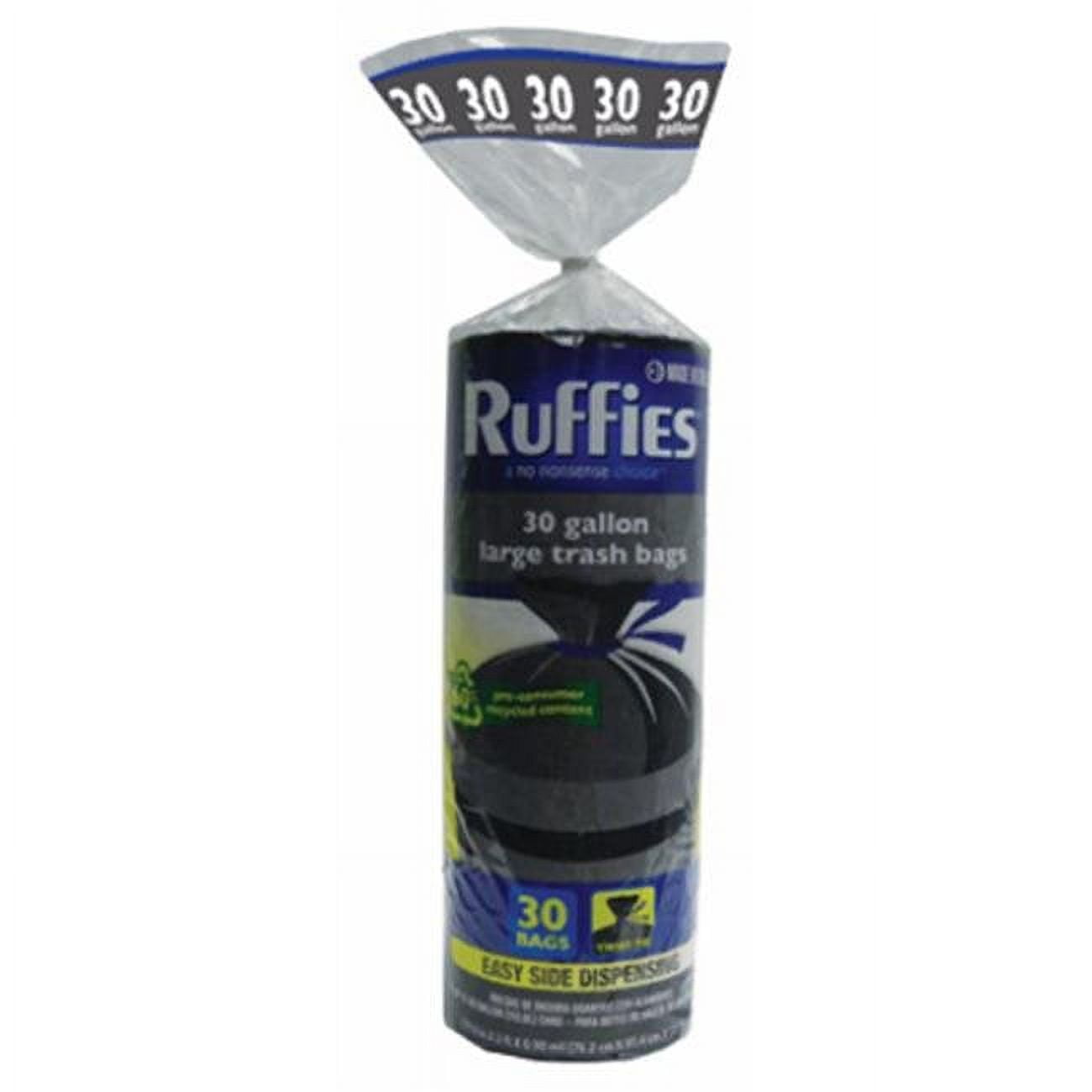 Ruffies 30 Count Trash Bag, 30 gallon