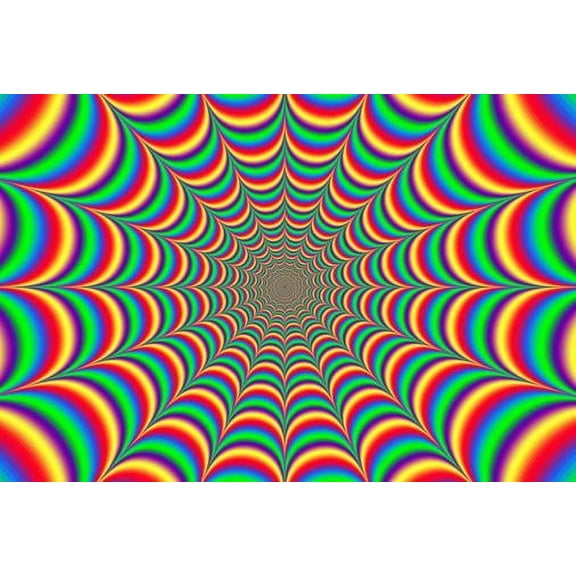 Ruffin Flag Company 3' x 5' Rainbow Psychedelic Flag