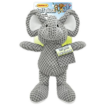 Ruffin' It Tuff Plush Jungle Friends Dog Toys, Random - Stuffed Pet Toys - Random Pick from Elephant, Lion, and Monkey