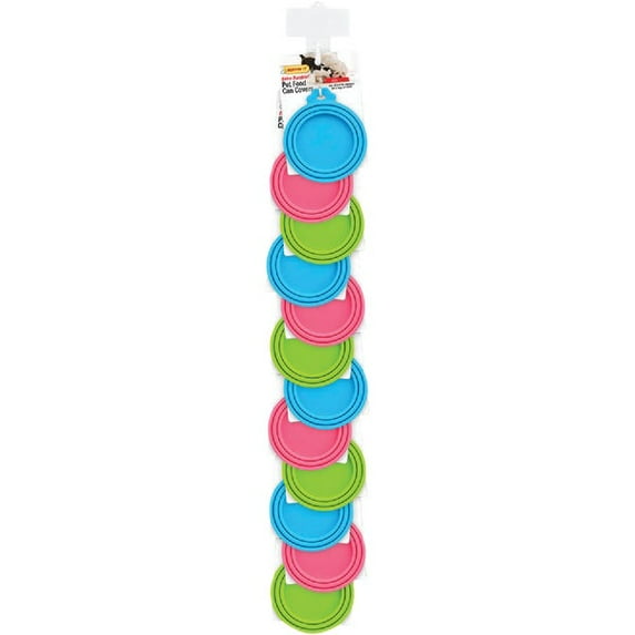 Westminster Pet Ruffin' it Plastic 7-3/4 In. x 3-1/2 In. x 1 In. Pet Food Can Cover (12-Count Clip Strip)