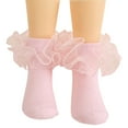 thumbnail image 1 of Ruffle Ankle Socks Lace Frilly Socks Fashion Women Girls Princess Socks, 1 of 5