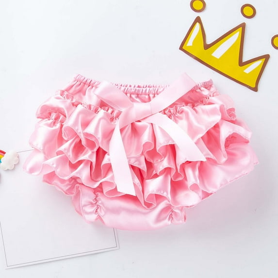 Ruffle Bloomer Shorts Toddler, Toddler Girls Diaper Cover Short Skirts, Cute Cotton Toddler Girl Bloomer, Toddler Girl Ruffle Butt Shorts 6-12M