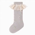 thumbnail image 1 of Ruffle Crew Socks,Cute Floral Frilly Socks Girls,Casual Turn Cuff Soft Crew Socks for Baby to Toddler Girls 0-12 Months 1T 2T 3T 4T 5T Kids, 1 of 9