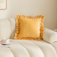 thumbnail image 1 of Ruffle Decorative Throw Pillow Cover Collection – Soft Textured Cushion Covers with Elegant Frill Edge for Couch Sofa Bed Living Room Home Décor (Cover Only), 1 of 9