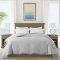 thumbnail image 1 of Ruffle Down Comforter - Full/Queen - Grey, 1 of 5