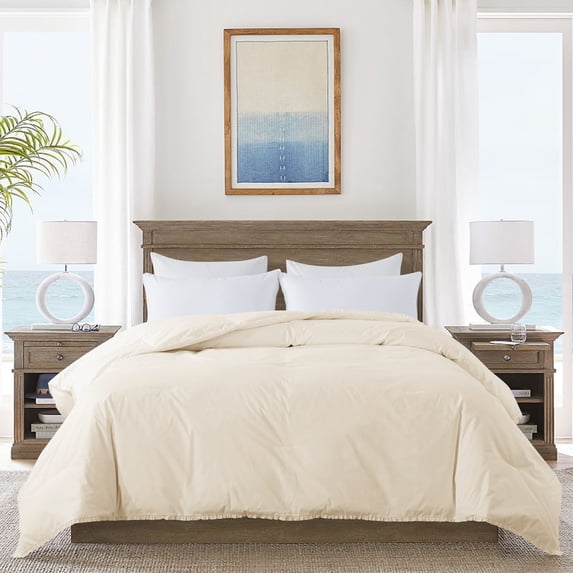 Ruffle Down Comforter - Full/Queen - Vanilla Ice