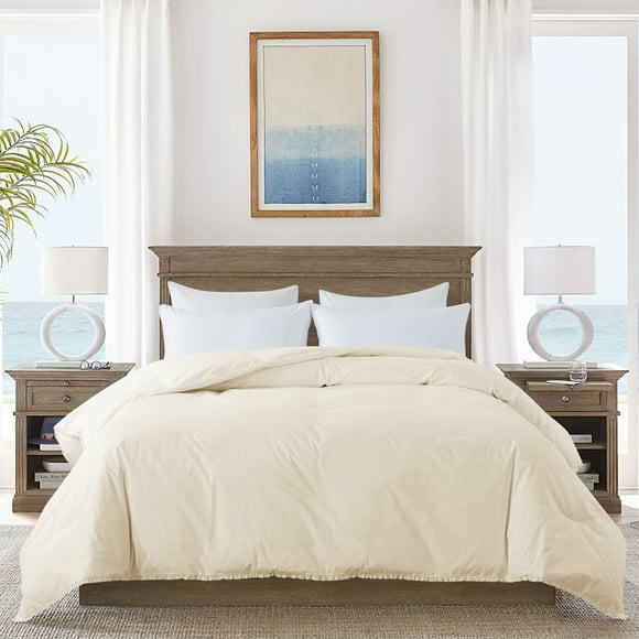Ruffle Down Comforter - Full/Queen - Vanilla Ice