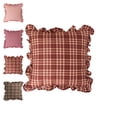 thumbnail image 1 of Ruffle Gingham Pillow Covers Farmhouse Checkered Pillowcase Chic Vintage Square Decorative Cushion Cover for Bed Sofa Living Room - C, 1 of 5