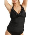 thumbnail image 1 of Ruffle Halter Underwire Tankini Top Swimsuit, 1 of 4