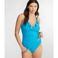 thumbnail image 1 of Ruffle Halter Underwire Tankini Top Swimsuit, 1 of 4