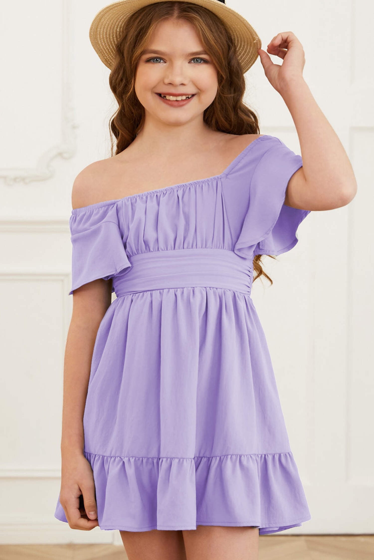 WRAP TIE DRESS WITH BLOUSON SLEEVE A GIRL NAMED FLORENCE