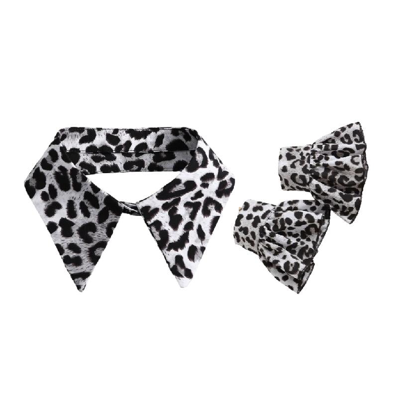Ruffle Jabot False Collar and Cuffs Set Victorians Colonial Neck Ruff ...