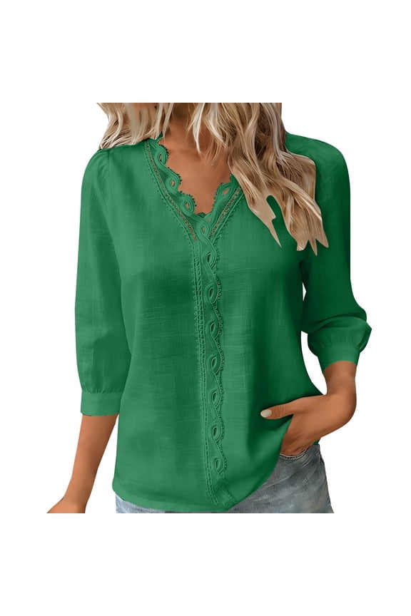 Ruffle Neck Blouse For Women Beach Vacation Tshirts Preppy Blouses For Women Work Tops Oversized Linen Shirts For Women Boho Peasant Gauze Blouses Linen Clothing For Women Cotton Blouse