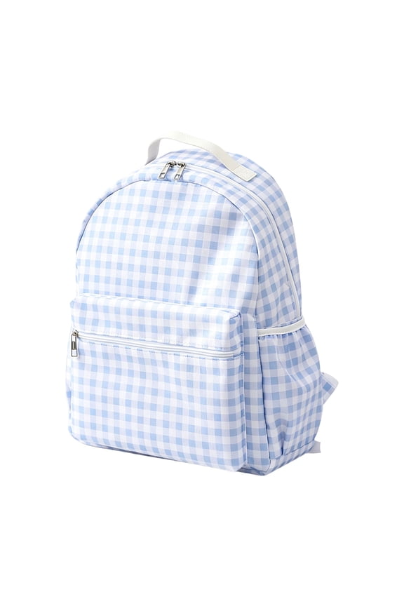 Ruffle Plaid Backpack for Travel and Everyday Use in and Craft Settings Polyester Construction with Practical Storage and Easter Print Details