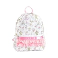 thumbnail image 1 of Ruffle Rose Rib Lattice Backpack Heavy Duty Cute Bookbag 14 Inch Dancing Figure Print Daypack for Women, 1 of 3
