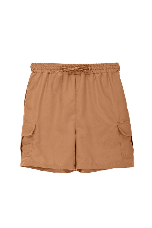 Ruffle Shorts For Kids 10-11 Boys Cargo Shorts Adjustable Drawstring Multi Pocket Athletic Shorts Baggy Knee Length Lightweight Pants for Youth