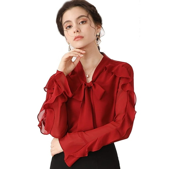 Ruffle Sleeves Blouse