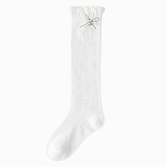 Ruffle Socks Socks For Toddler Girls Frilly Turn-Cuff Mid‑Calf Socks Solid Color Soft Breathable Casual Dress Socks 3T 4T 5T 6T 7T 8T 9T 10T 11T 12T Kids