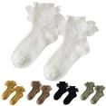 thumbnail image 1 of Ruffle Socks Toddler Size 2T Baby Girl Toddlers Socks with Non-slip Grip Cute Frilly Ruffle Ankle Soft Cotton Baby Socks for Kids, 1 of 4