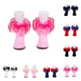 thumbnail image 1 of Ruffle Socks for Girls,Big Ruffle Ankle Socks Baby Kids Cotton Double Lace Turn Sock for Girls Cute Frilly Dress Socks for Dance Daily, 1 of 5