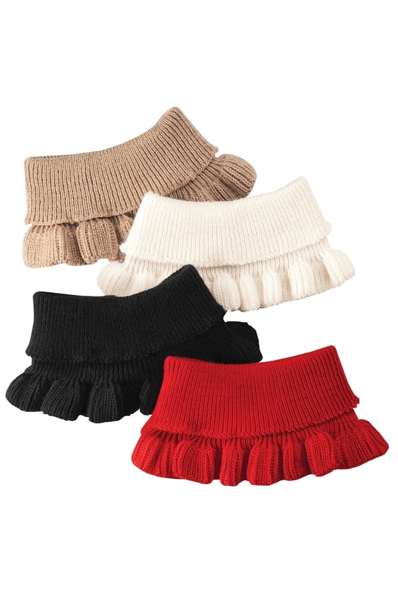 Ruffle Sweater Knit Collar - Set of 4