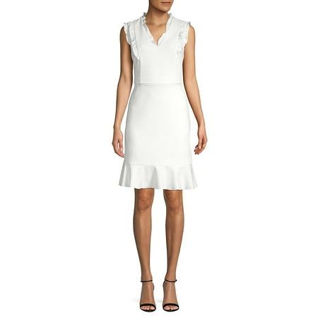 Women Karl Lagerfeld Paris Casual flounce Hem Dress size 4 B4HP