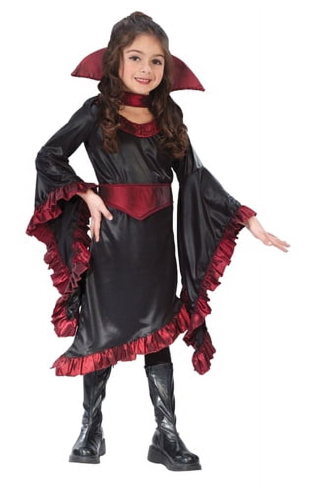 Ruffle Vampiress Girl Child Halloween Costume - Walmart.com