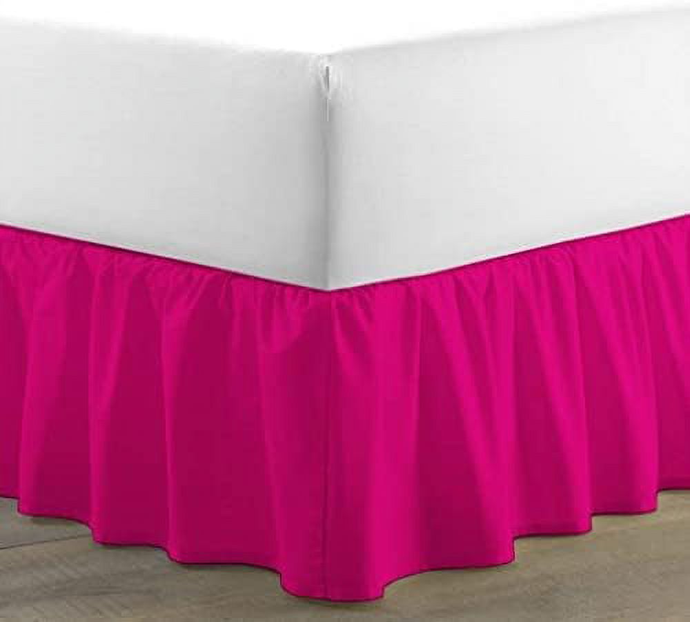 Ruffled Bed Skirt with 16" Split Corners 800 Real 100 Pure Cotton