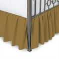 thumbnail image 1 of Ruffled Bed Skirt with Spilt Corners, 16" Tailored Drop Bed Skirt, Hotel Quality & Wrinkle Free Dust Ruffle Bedskirt - 100% Microfiber-Olympic Queen Size-Taupe Solid, 1 of 5