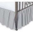 thumbnail image 1 of Ruffled Bed Skirt with Spilt Corners, 22" Tailored Drop Bed Skirt, Hotel Quality & Wrinkle Free Dust Ruffle Bedskirt - 100% Microfiber-Twin-XXL Size-Light Gray Solid, 1 of 5