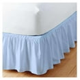 Ruffled Bed Skirt with Split Corner 100 Microfiber Soft,Sheen