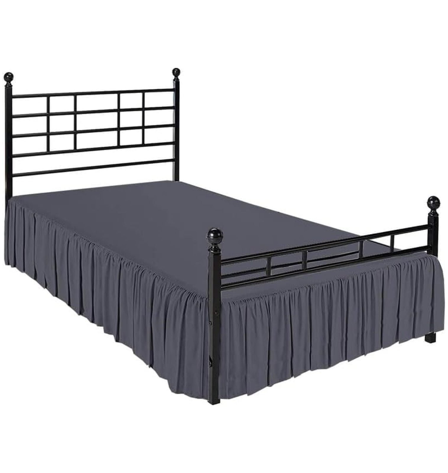 Ruffled Bed Skirt with Split Corners,Full Dust Ruffle 12 inch Drop, 100 Microfiber Bedskirt