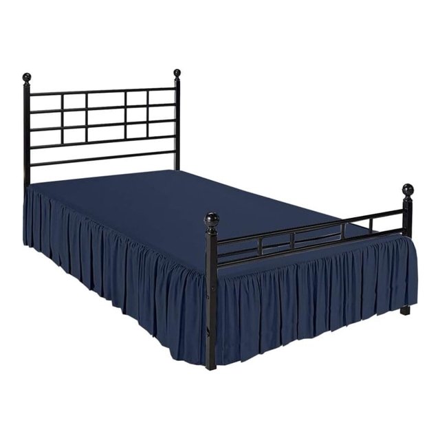 Ruffled Bed Skirt with Split Corners,Full Dust Ruffle 16 inch Drop, 100