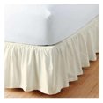 Ruffled Bed Skirt With Split Corner 100 Microfiber Soft,Sheen