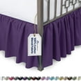 thumbnail image 1 of Ruffled Bed Skirt with Split Corners - Day Bed, Grape, 18" Drop- Blissford Dust Ruffle, 1 of 7