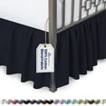 thumbnail image 1 of Ruffled Bed Skirt with Split Corners - Full, Navy, 18" Drop- Blissford Dust Ruffle, 1 of 7