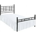 thumbnail image 1 of Ruffled Bed Skirt with Split Corners - Microfiber Bedskirt - Dust Ruffle - White, King - 24 Inch Drop, 1 of 5