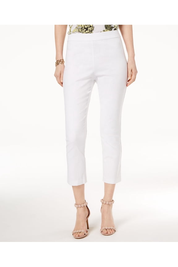 Ruffled Capri Pants Bright White 16