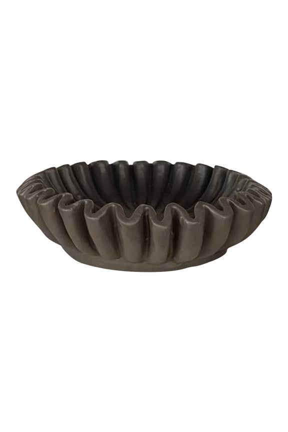 Ruffled Decorative Bowl Living Room Coffee Table Bookshelf and Console Table Home Decoration