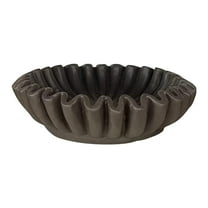 Ruffled Decorative Bowl - Living Room Design Coffee Table Bookshelf and Console Table Design Home Decoration