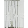 thumbnail image 1 of Ruffled Double Swag White Shower Curtain 70 Inch x 72 Inch 12 Count, 1 of 3