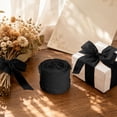 thumbnail image 1 of Ruffled Edge Iridescent Fishtail Organza Ribbon, Lace Trim Pleated Ribbon for Women's Day Decor, DIY Hair Bow Party Garland Wedding Decoration Craft Supply, Black, 1 of 5