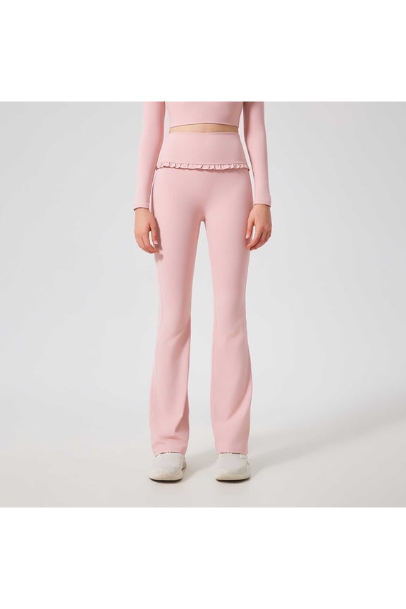 Ruffled Flared Yoga High Waist Sports Flared Pants Crazy Yoga Pants for Men Yoga Pants for Women Yoga Dress Pants for Women with Pockets plus Size Winter Yoga Pants for Women Linen Yoga Pants Men