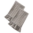 thumbnail image 1 of Ruffled Gingham Kitchen Towels Set 2‑Pack Classic Plaid Farmhouse‑Dish Cloths Absorbent Flat‑Weave Tea Towels for Drying Dishes Table Decor Entertaining Guests, 1 of 8