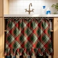 thumbnail image 1 of Ruffled Oven Cover with Adjustable Tie, Waterproof Stove Top , Stain Proof Kitchen Appliance Protection for Farmhouse Decor, 1 of 6