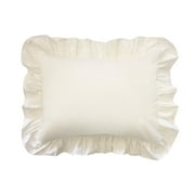 Ruffled Poplin Pillow Sham, King