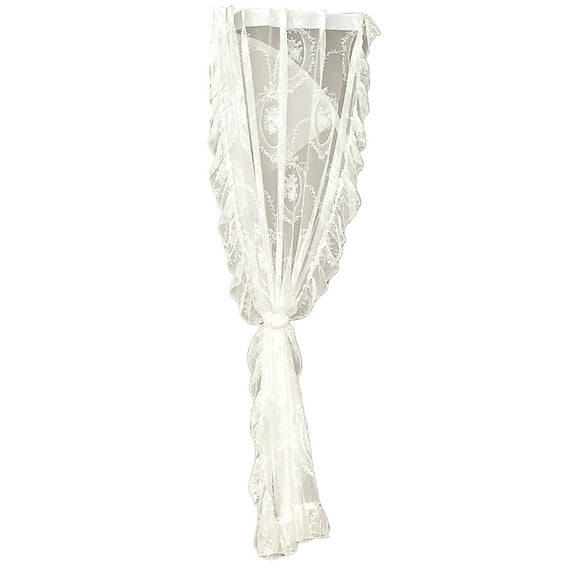 Ruffled Rococo Curtain, Living Room Bedroom Garden Partition Short Curtain, Bay Window Half Curtain